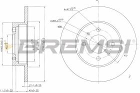 BREMSI CD6109S - DISCHI FRENO - BRAKE DISCS