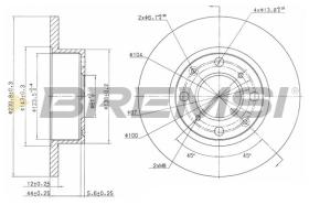 BREMSI CD6112S - DISCHI FRENO - BRAKE DISCS