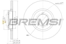 BREMSI CD6115S - DISCHI FRENO - BRAKE DISCS