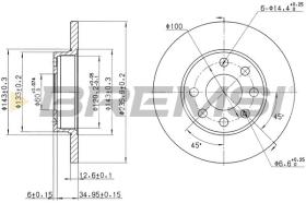 BREMSI CD6116S - DISCHI FRENO - BRAKE DISCS
