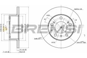 BREMSI CD6117S - DISCHI FRENO - BRAKE DISCS