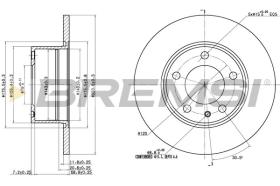 BREMSI CD6119S - DISCHI FRENO - BRAKE DISCS
