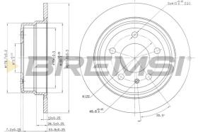 BREMSI CD6120S - DISCHI FRENO - BRAKE DISCS