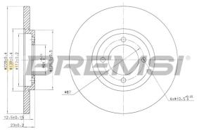 BREMSI CD6121S - DISCHI FRENO - BRAKE DISCS