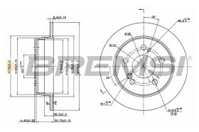 BREMSI CD6122S - DISCHI FRENO - BRAKE DISCS