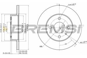 BREMSI CD6127S - DISCHI FRENO - BRAKE DISCS