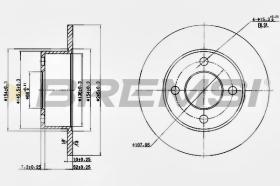 BREMSI CD6128S - DISCHI FRENO - BRAKE DISCS