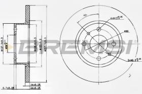 BREMSI CD6129S - DISCHI FRENO - BRAKE DISCS