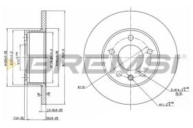 BREMSI CD6131S - DISCHI FRENO - BRAKE DISCS