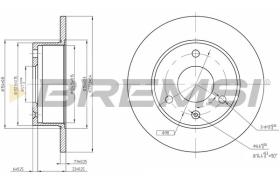 BREMSI CD6132S - DISCHI FRENO - BRAKE DISCS