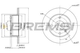 BREMSI CD6135S - DISCHI FRENO - BRAKE DISCS