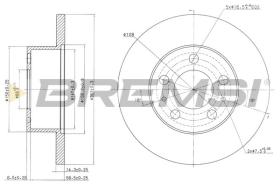 BREMSI CD6136S - DISCHI FRENO - BRAKE DISCS