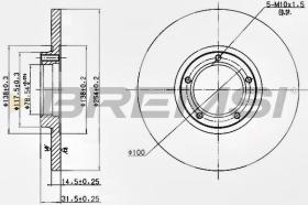 BREMSI CD6138S - DISCHI FRENO - BRAKE DISCS