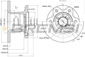 BREMSI CD6139S - DISCHI FRENO - BRAKE DISCS