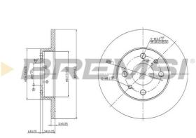 BREMSI CD6140S - DISCHI FRENO - BRAKE DISCS