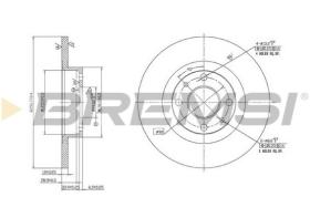 BREMSI CD6141S - DISCHI FRENO - BRAKE DISCS