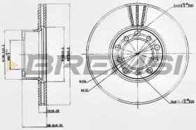 BREMSI CD6142V - DISCHI FRENO - BRAKE DISCS