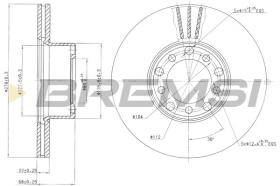 BREMSI CD6143V - DISCHI FRENO - BRAKE DISCS
