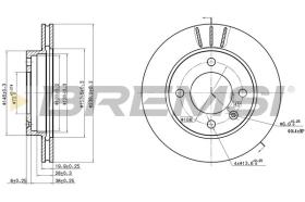 BREMSI CD6145V - DISCHI FRENO - BRAKE DISCS