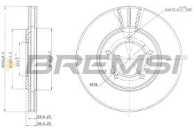 BREMSI CD6147V - DISCHI FRENO - BRAKE DISCS