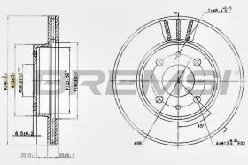 BREMSI CD6148V - DISCHI FRENO - BRAKE DISCS