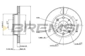 BREMSI CD6152V - DISCHI FRENO - BRAKE DISCS