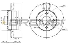 BREMSI CD6157V - DISCHI FRENO - BRAKE DISCS