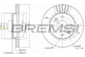 BREMSI CD6158V - DISCHI FRENO - BRAKE DISCS