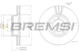 BREMSI CD6164V - DISCHI FRENO - BRAKE DISCS