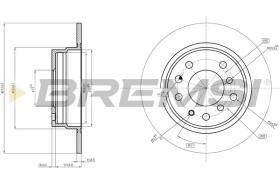 BREMSI CD6165V - DISCHI FRENO - BRAKE DISCS