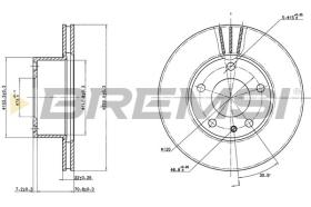 BREMSI CD6166V - DISCHI FRENO - BRAKE DISCS