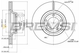 BREMSI CD6168V - DISCHI FRENO - BRAKE DISCS