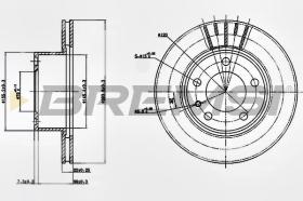 BREMSI CD6173V - DISCHI FRENO - BRAKE DISCS