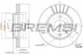 BREMSI CD6175V - DISCHI FRENO - BRAKE DISCS