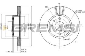 BREMSI CD6176V - DISCHI FRENO - BRAKE DISCS
