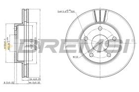 BREMSI CD6180V - DISCHI FRENO - BRAKE DISCS