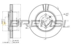 BREMSI CD6182V - DISCHI FRENO - BRAKE DISCS