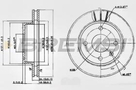 BREMSI CD6183V - DISCHI FRENO - BRAKE DISCS