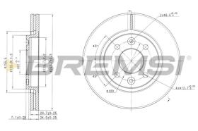 BREMSI CD6186V - DISCHI FRENO - BRAKE DISCS