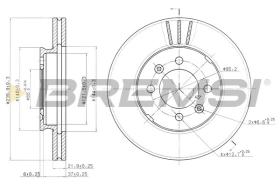 BREMSI CD6189V - DISCHI FRENO - BRAKE DISCS