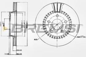 BREMSI CD6190V - DISCHI FRENO - BRAKE DISCS