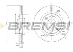 BREMSI CD6192V - DISCHI FRENO - BRAKE DISCS