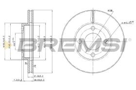 BREMSI CD6193V - DISCHI FRENO - BRAKE DISCS