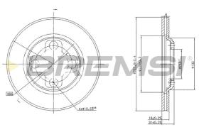 BREMSI CD6195S - DISCHI FRENO - BRAKE DISCS