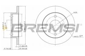 BREMSI CD6202S - DISCHI FRENO - BRAKE DISCS