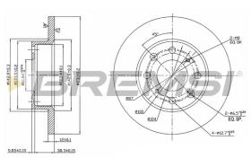 BREMSI CD6203S - DISCHI FRENO - BRAKE DISCS