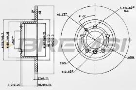 BREMSI CD6210S - DISCHI FRENO - BRAKE DISCS
