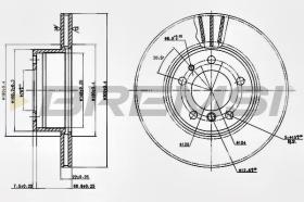 BREMSI CD6211V - DISCHI FRENO - BRAKE DISCS