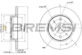 BREMSI CD6215S - DISCHI FRENO - BRAKE DISCS