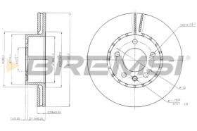 BREMSI CD6217V - DISCHI FRENO - BRAKE DISCS